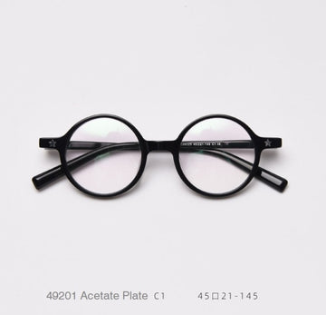 Kirk Acetate Retro Round Glasses Frame